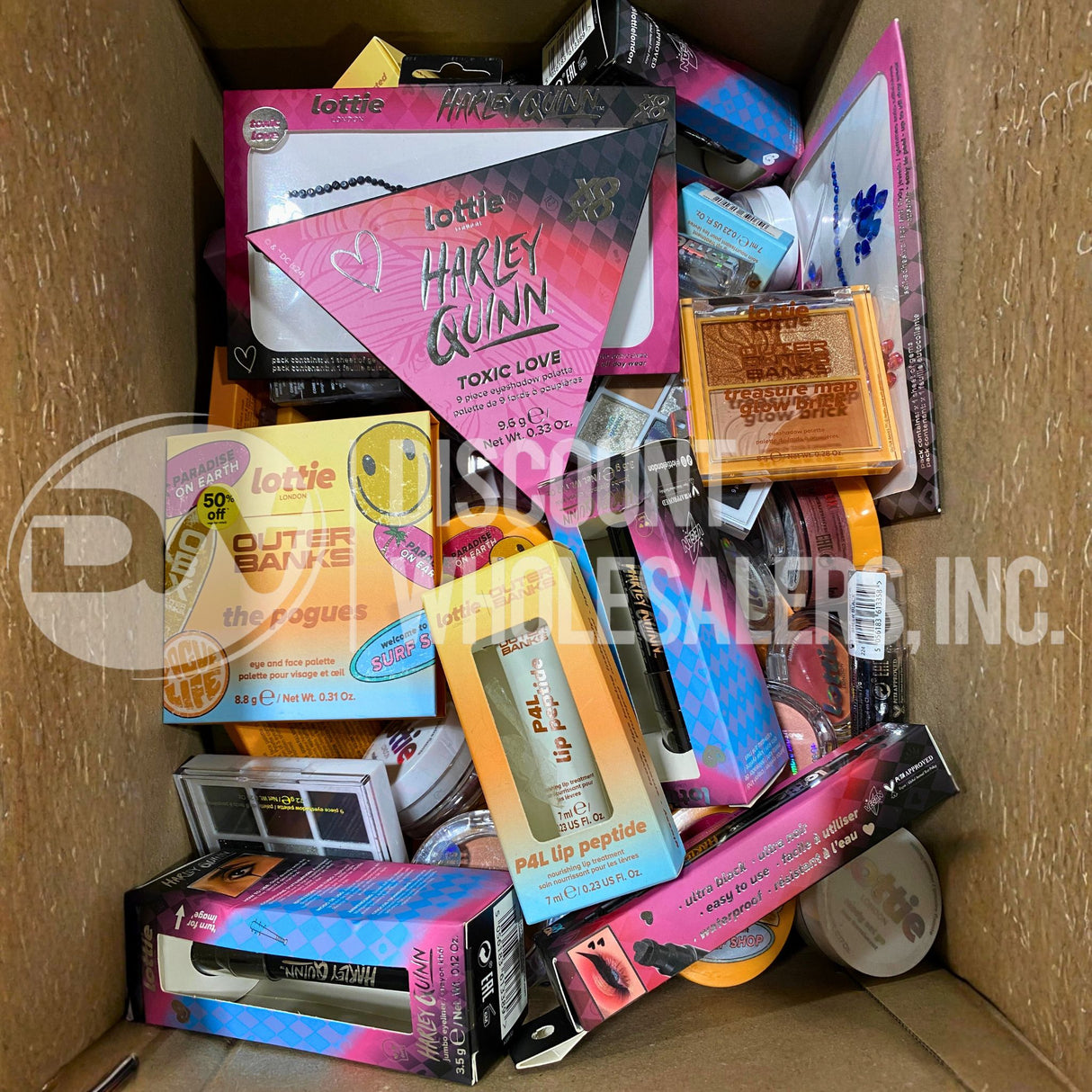 Lottie Assorted Makeup Eyeshadow, Liners, Blush, Mascara, Lips and More (100 Pcs Lot)