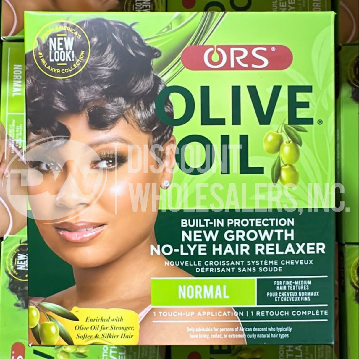 ORS New Growth No-Lye Hair Relaxer Normal Strength Box Kit (72 Pcs Lot)