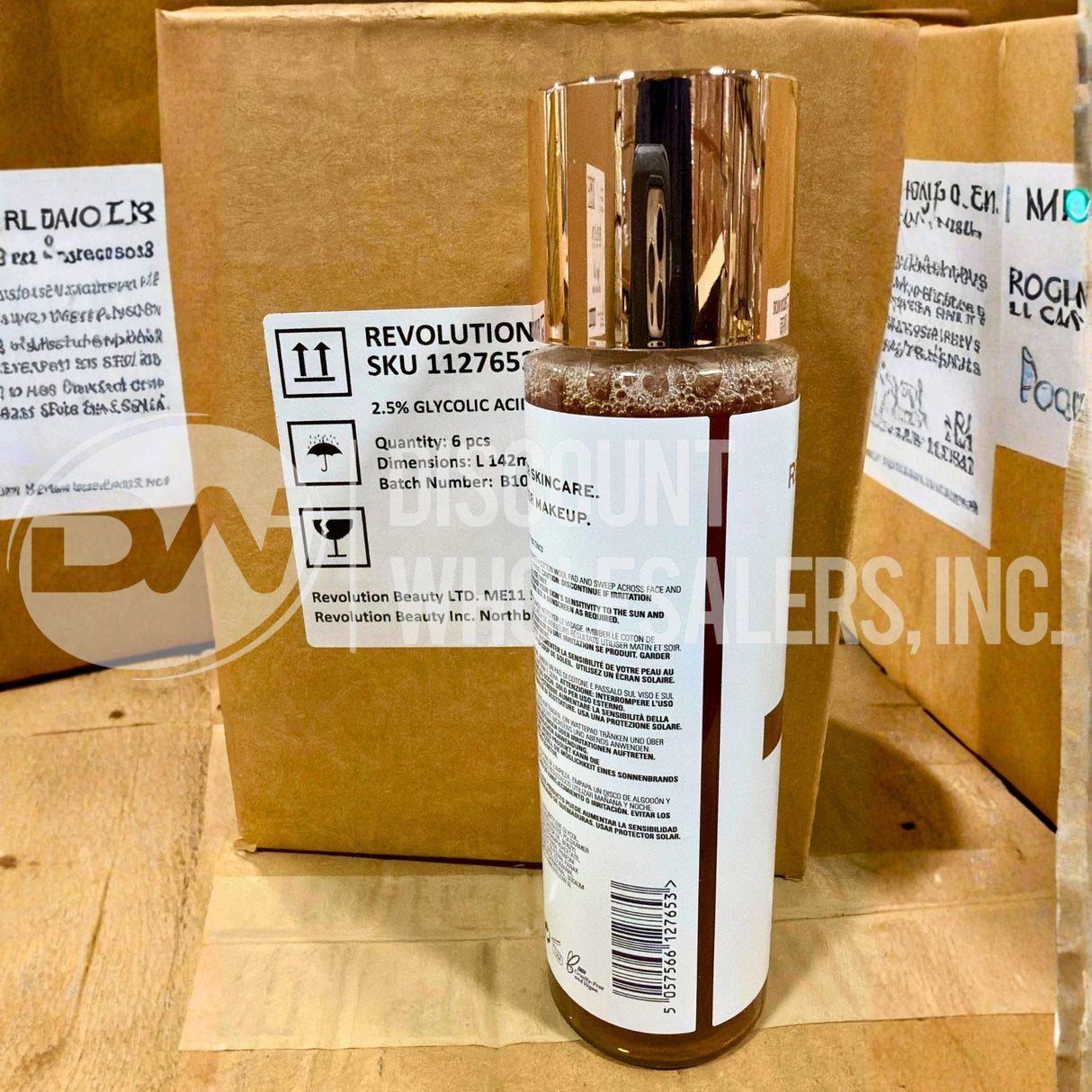 Revolution Skincare Glow Toner 2.5 % Glycolic Acid 6.76 Fl. Oz. (48 Pcs Lot)