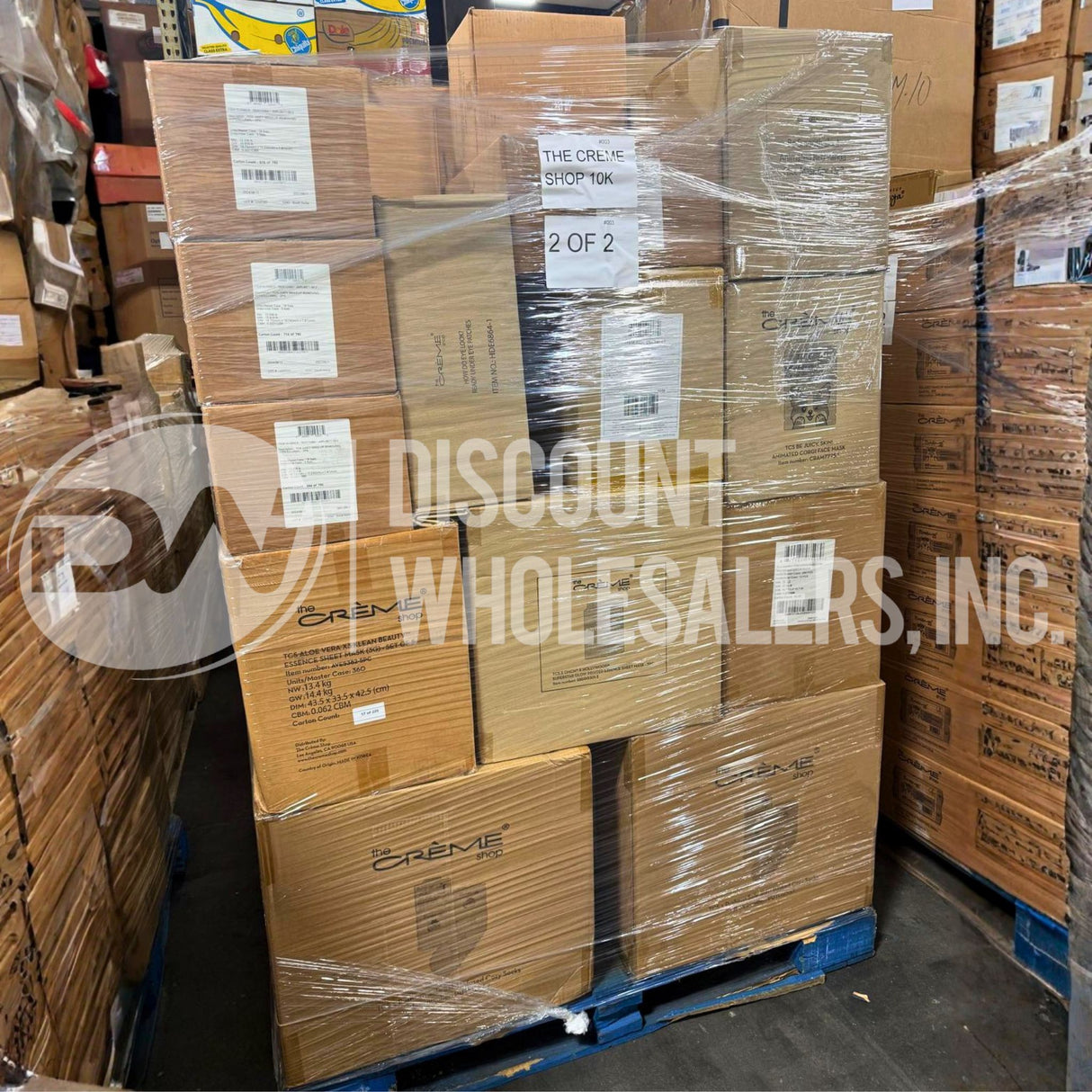 Creme Cosmetic & Beauty Mix Pallet Assorted Makeup (10000 Pcs Per Pallet)