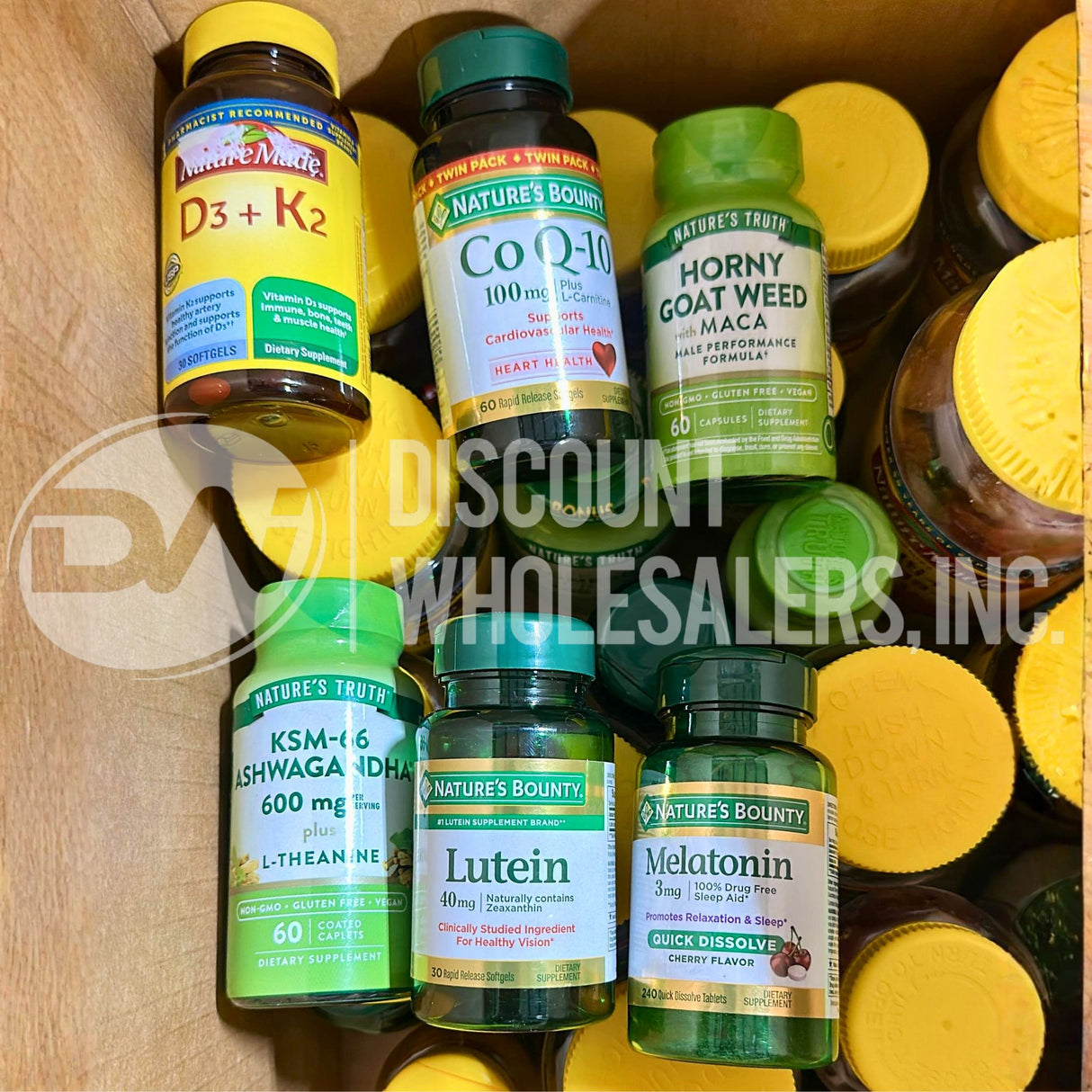 Vitamins Assorted Different Sizes Gummies Capsules And Tablets (70 Pcs Lot)