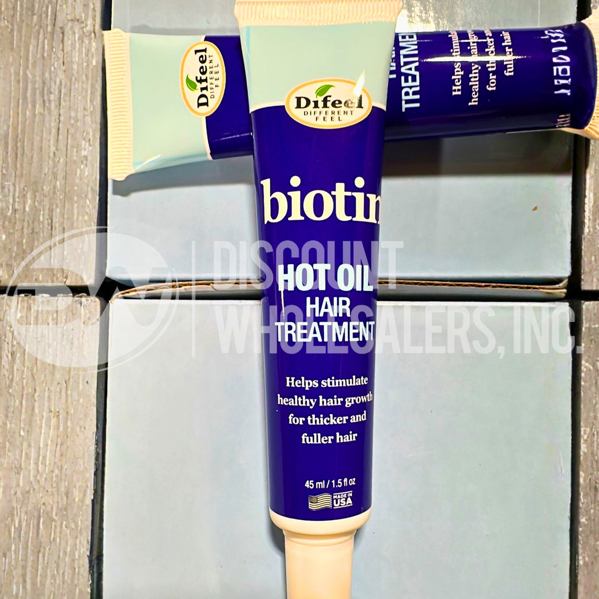 Difeel Hot Oil Hair Treatment with Biotin 1.5 oz. (213 Pcs Lot)