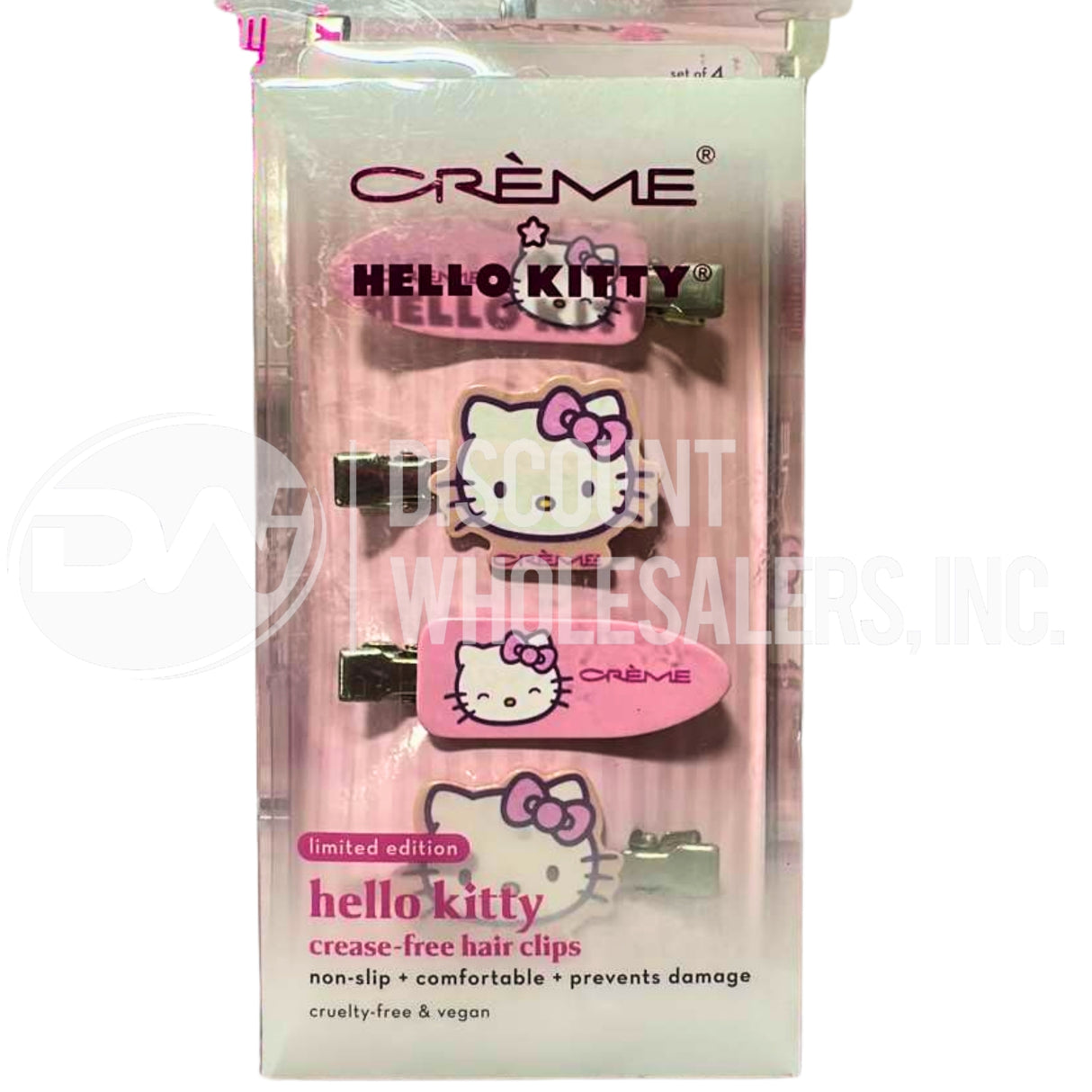 The Crème Shop Crease-Free Hair Clips 4 Pack – Vegan & Cruelty-Free (100 Pcs Lot)