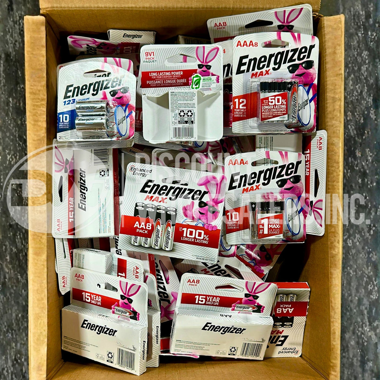 Energizer Assorted Different Sizes (380 Pcs Lot)