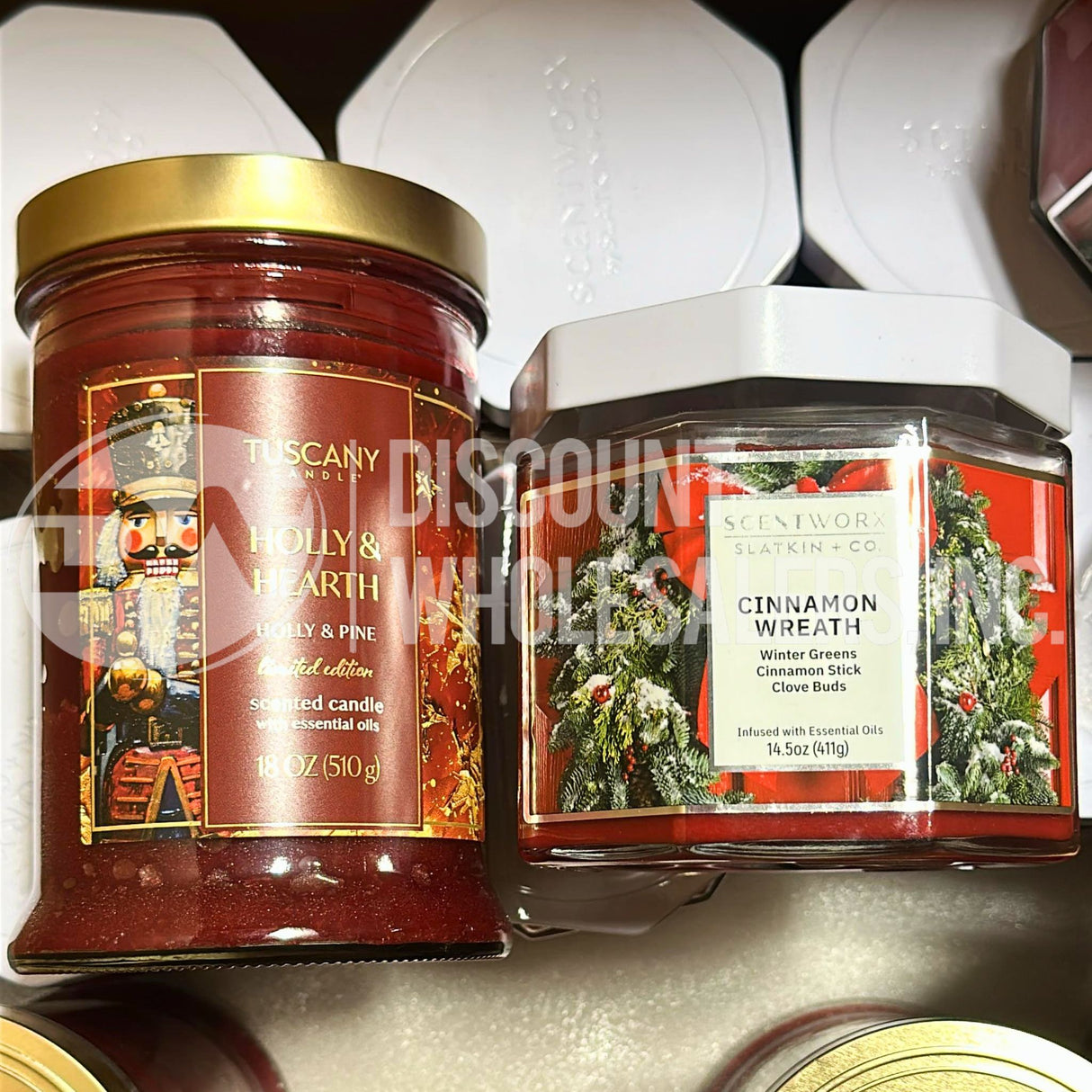 Candles Assorted Tuscany And Scentworx Different Sizes (48 Pcs Lot)