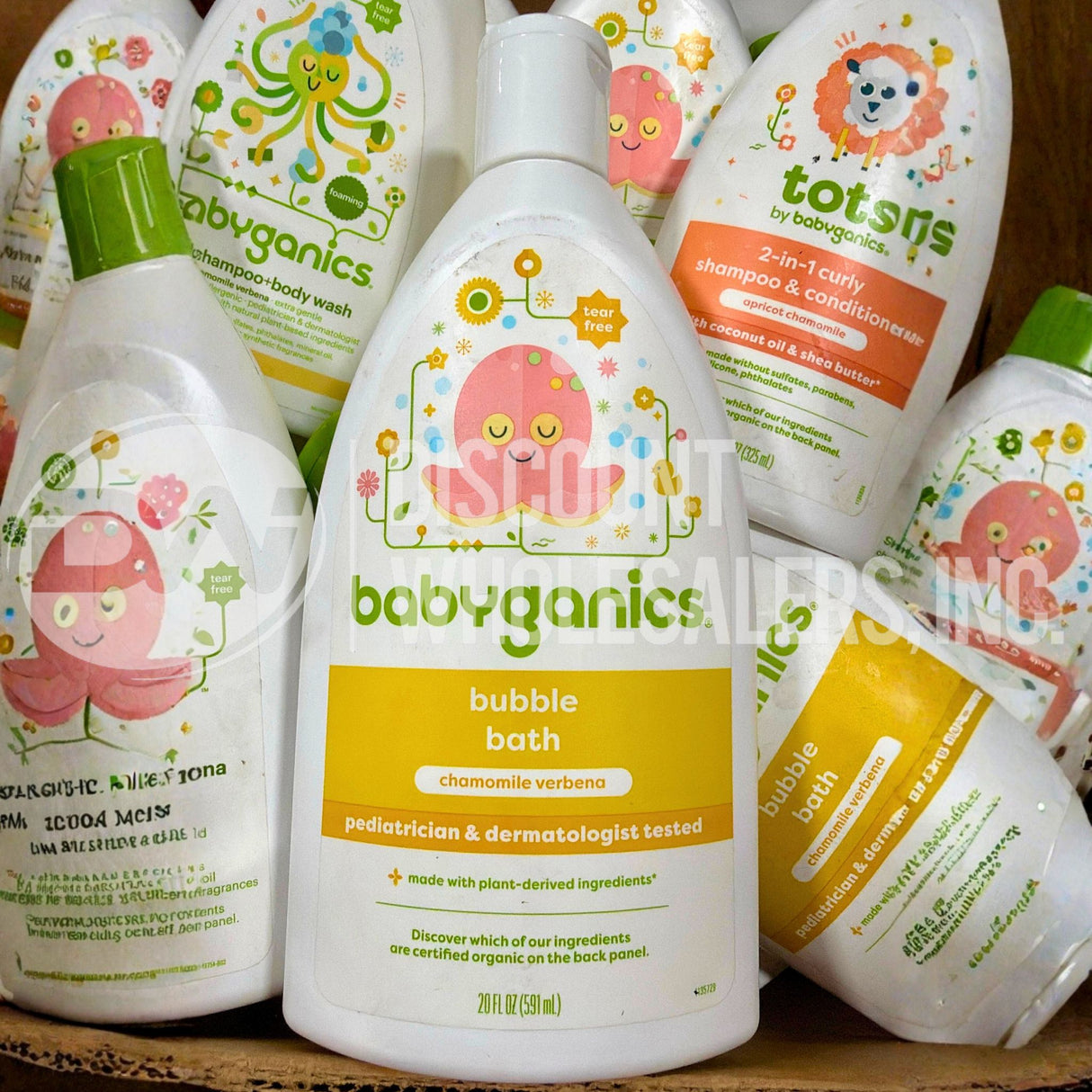 Babyganics Assorted Shampoo, Bubble Bath, and More Different Sizes (50 Pcs Lot)