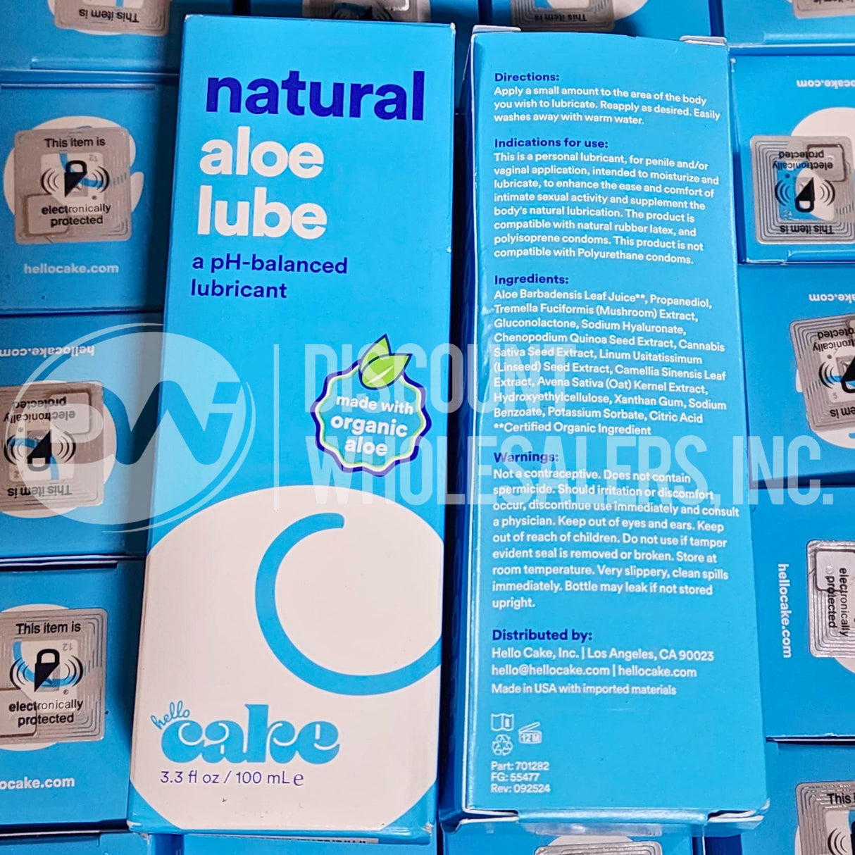 Cake Aloe Lube Lubricant 3.3 FL (168 Pcs Lot)
