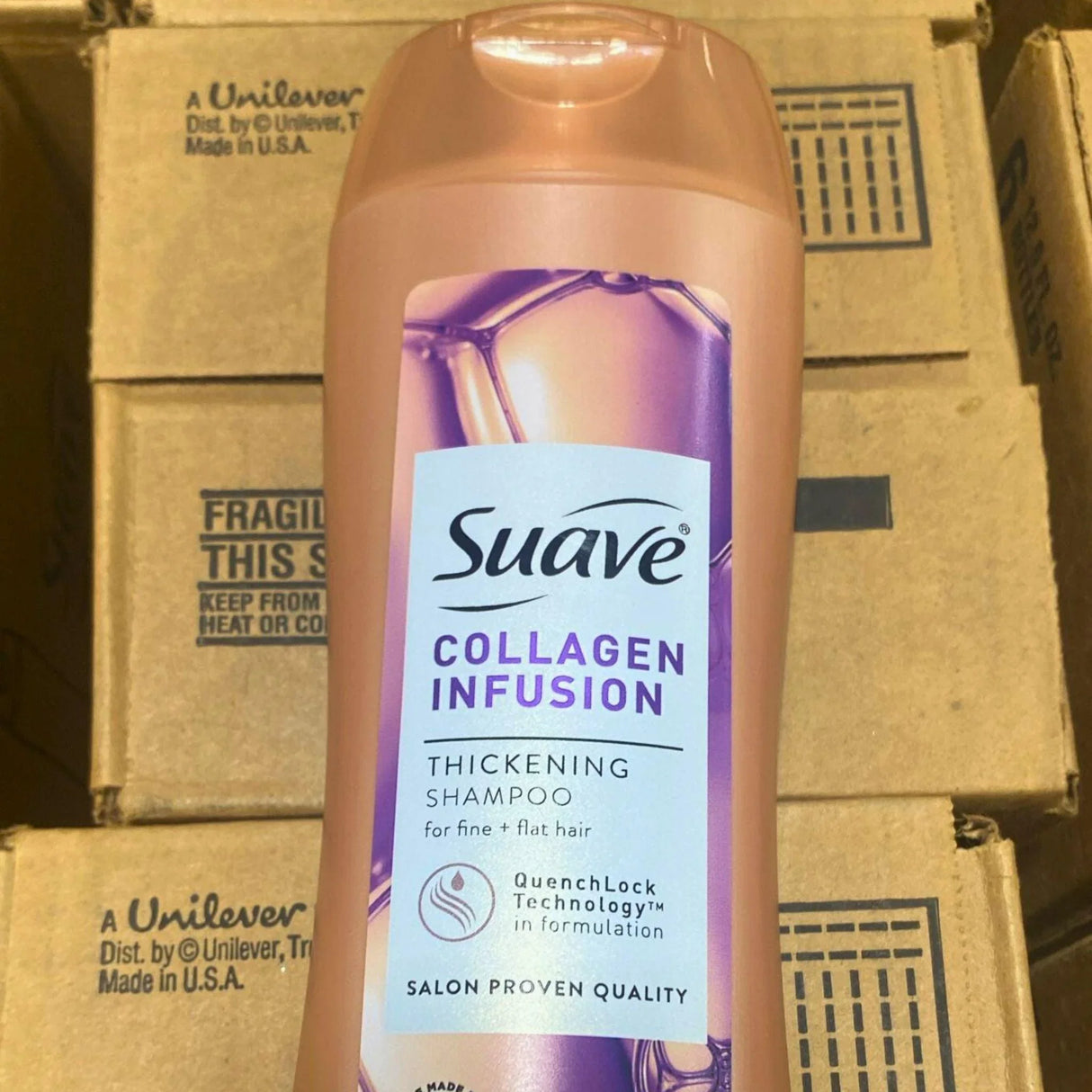 Suave Collagen Infusion Thickening Shampoo for Fine