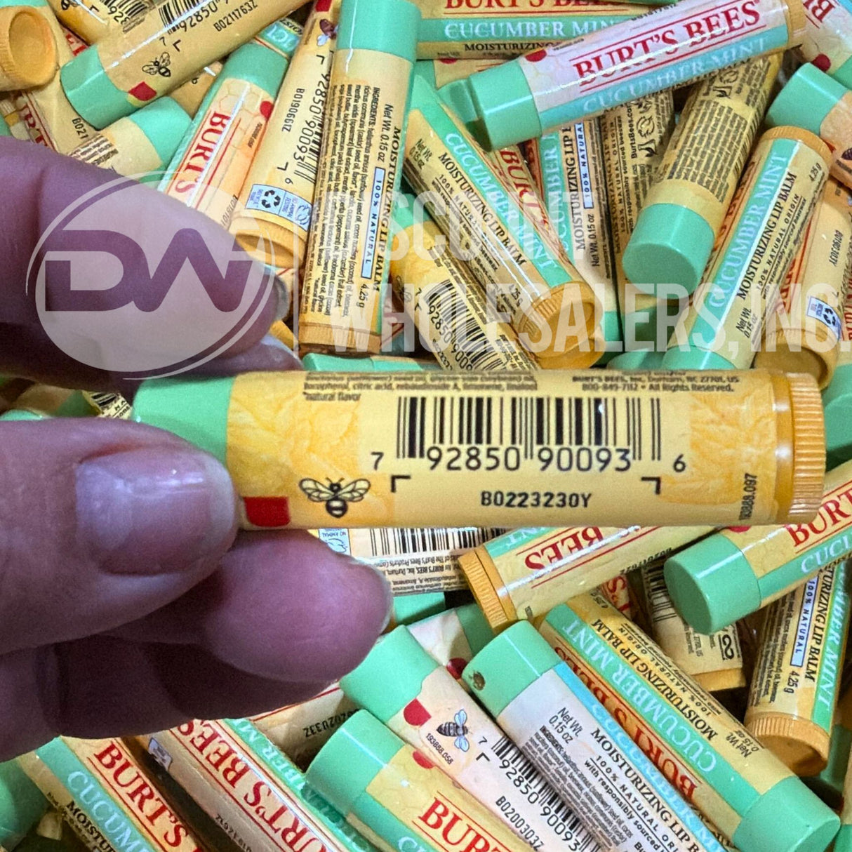 Burt's Bees Cucumber Mint Moisturizing Lip Balm (100 Pcs Lot)