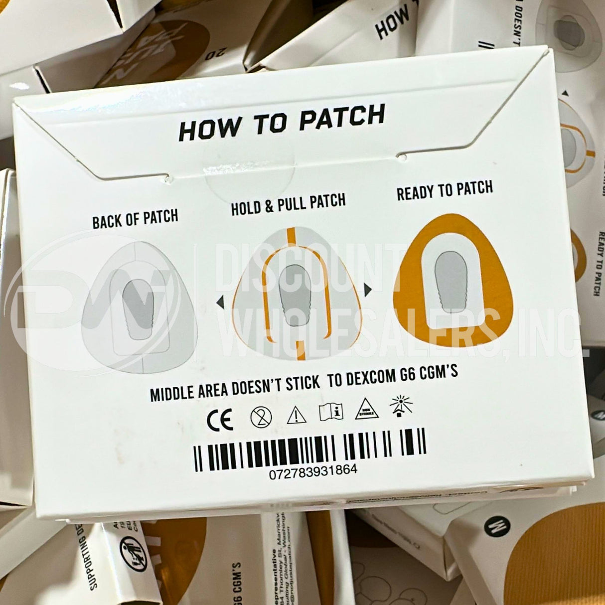 Not Just a Patch Dexcom G6 Cgm Adhesive Patches Size Medium - 20 CT (170 Pcs Lot)