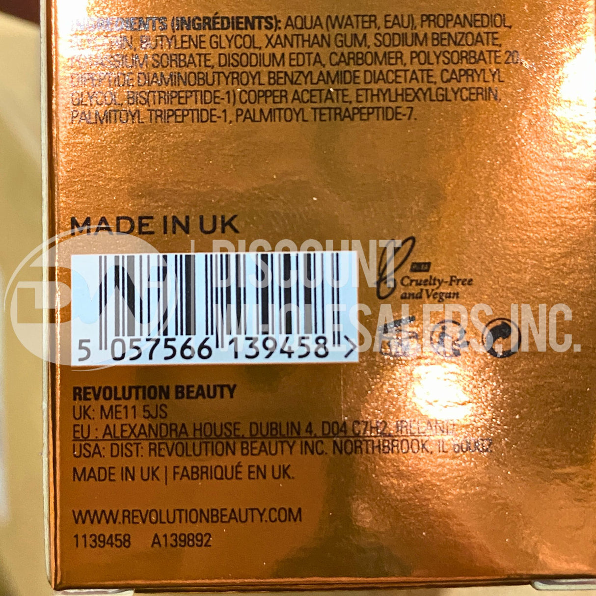 Revolution Copper Peptide Serum Antioxidant Vegan 1.01 Fl. Oz. (36 Pcs Lot)