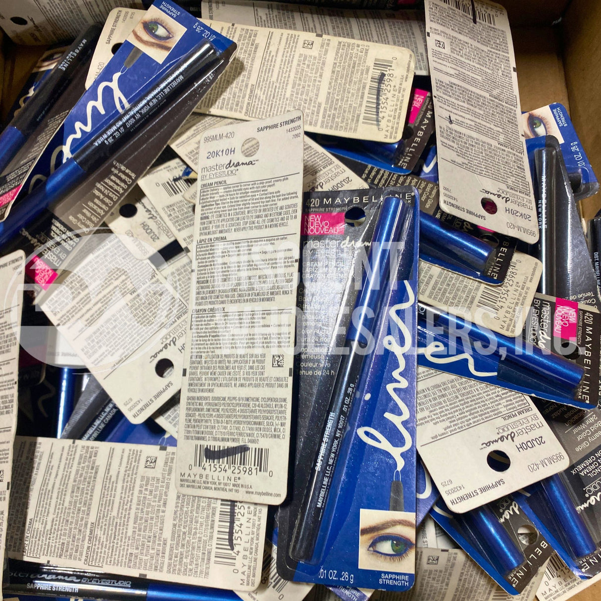 Maybelline #420 Sapphire Strength Master Drama Cream Pencil (55 Pcs Lot)