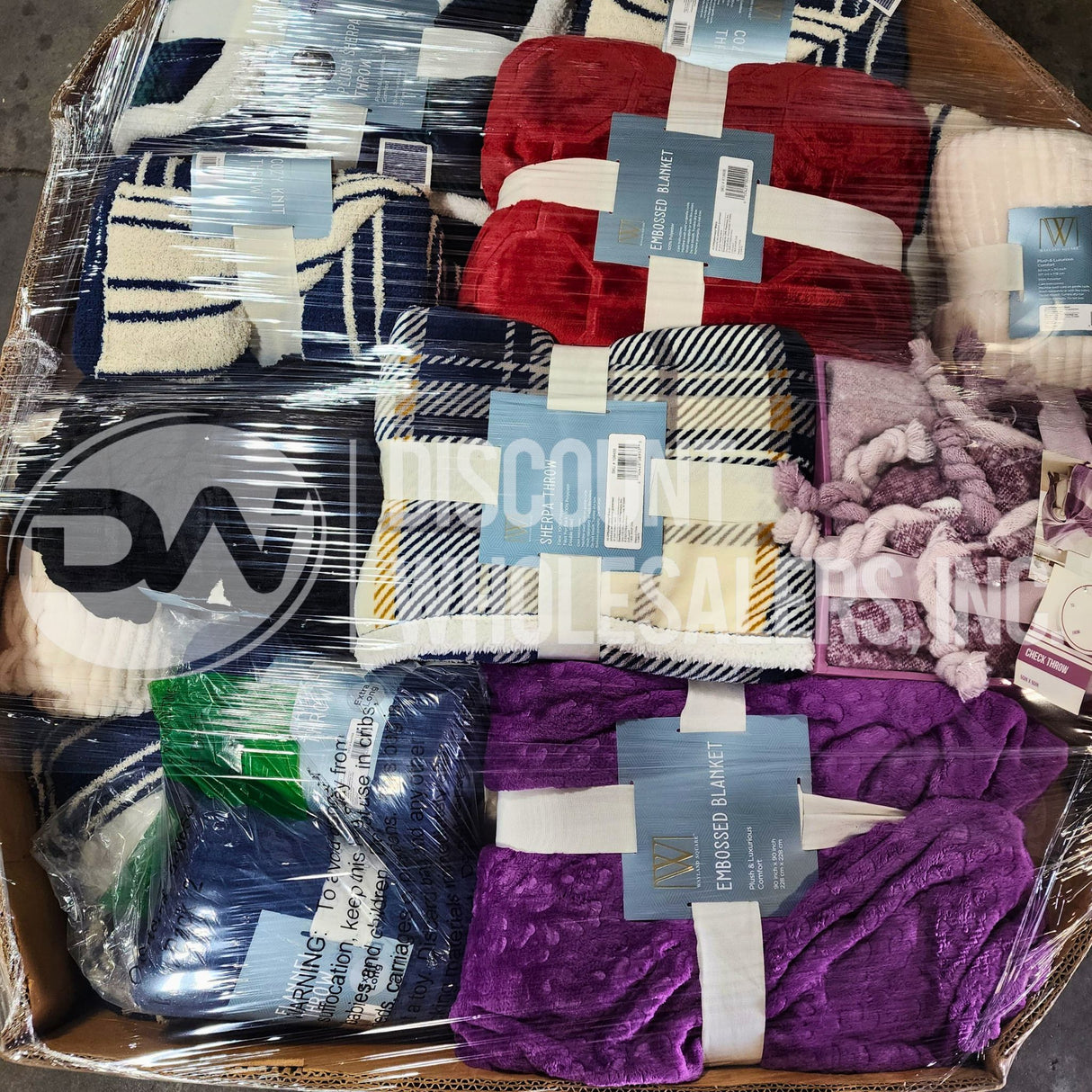 Throw Assorted Different Sizes (60 Pcs Per Pallet)