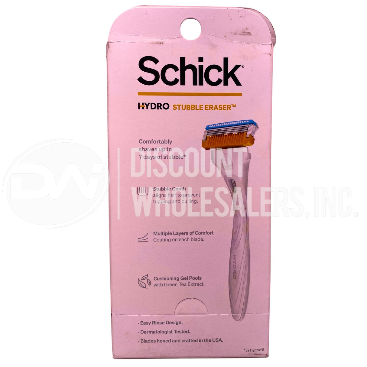 Schick Stubble Eraser Hydro Skin Confort 1 Razor , 2 Cartridges (650 Pcs Lot)