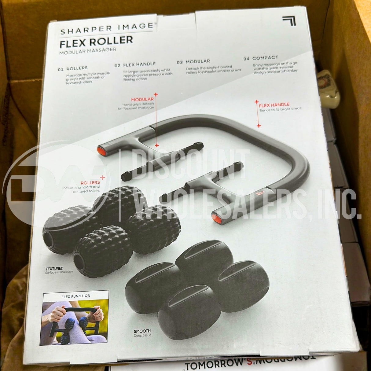 Sharper Image Flex Roller Modular Massager – 8 Rollers (54 Pcs Lot)