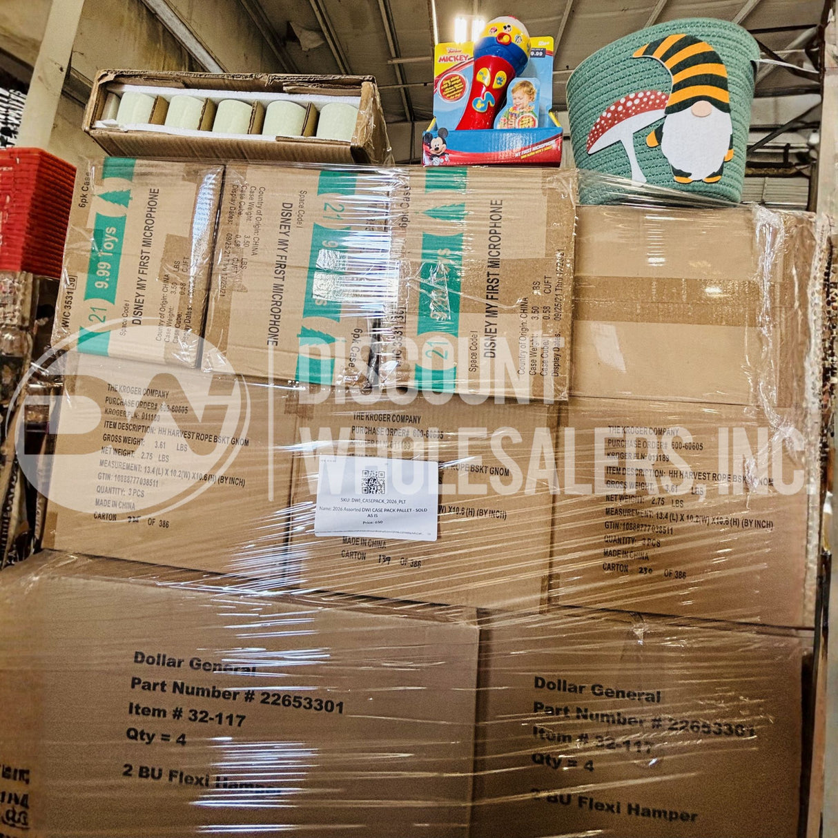 Assorted Dwi Case Pack Pallet (Unmanifested)