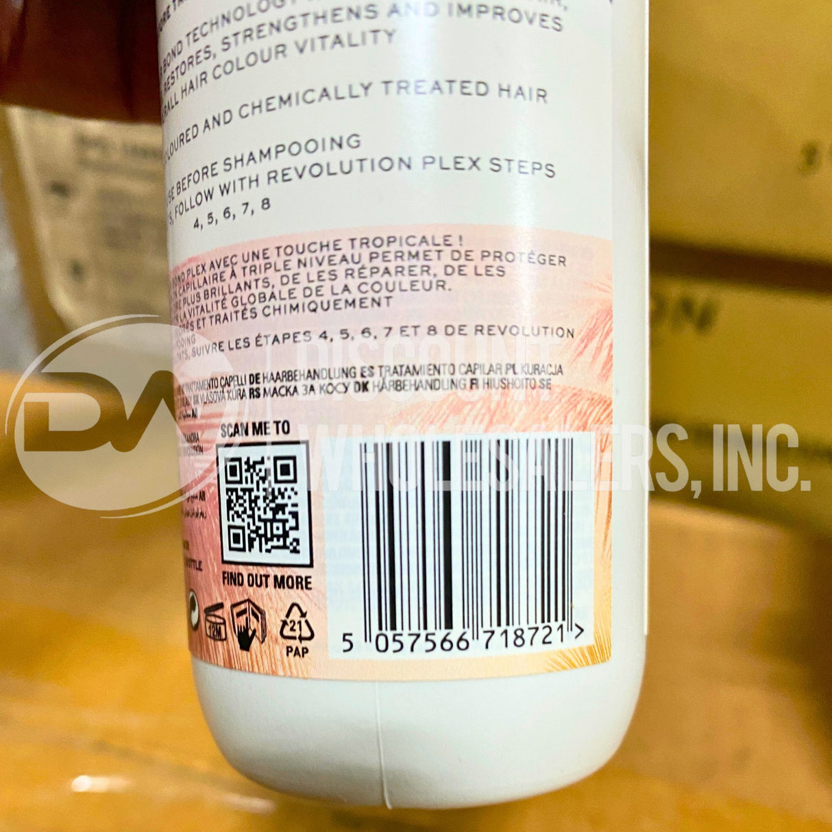 Revolution Hair Bond Restore Treatment Tropical Scent Plex 3 Protein Cascade System For All Hair Types 3.38 FL. (36 Pcs Lot)