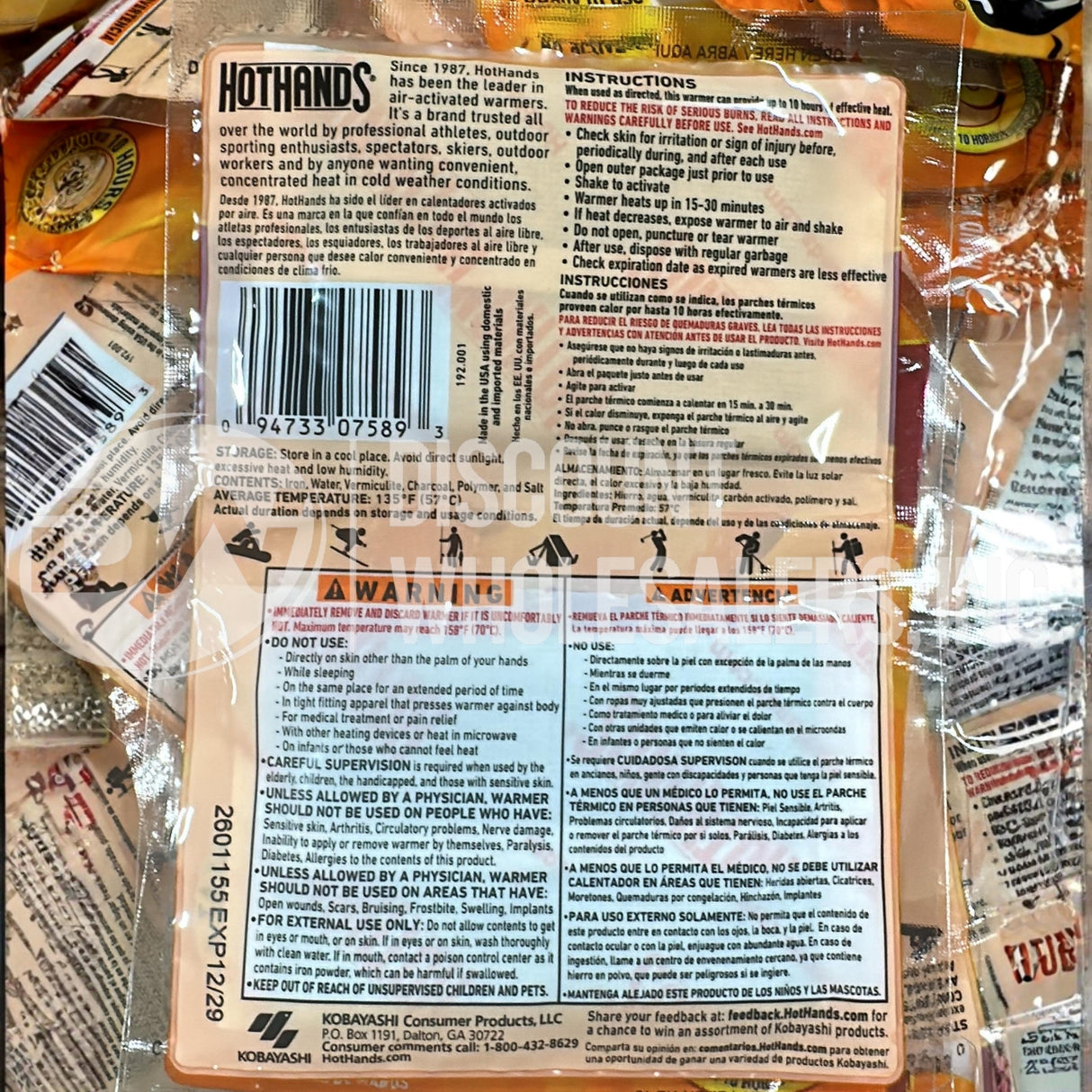 Hothands Hand Warmers Individual Pack Of 2 Up To 10 Hrs Of Heat (290 Pcs Lot)