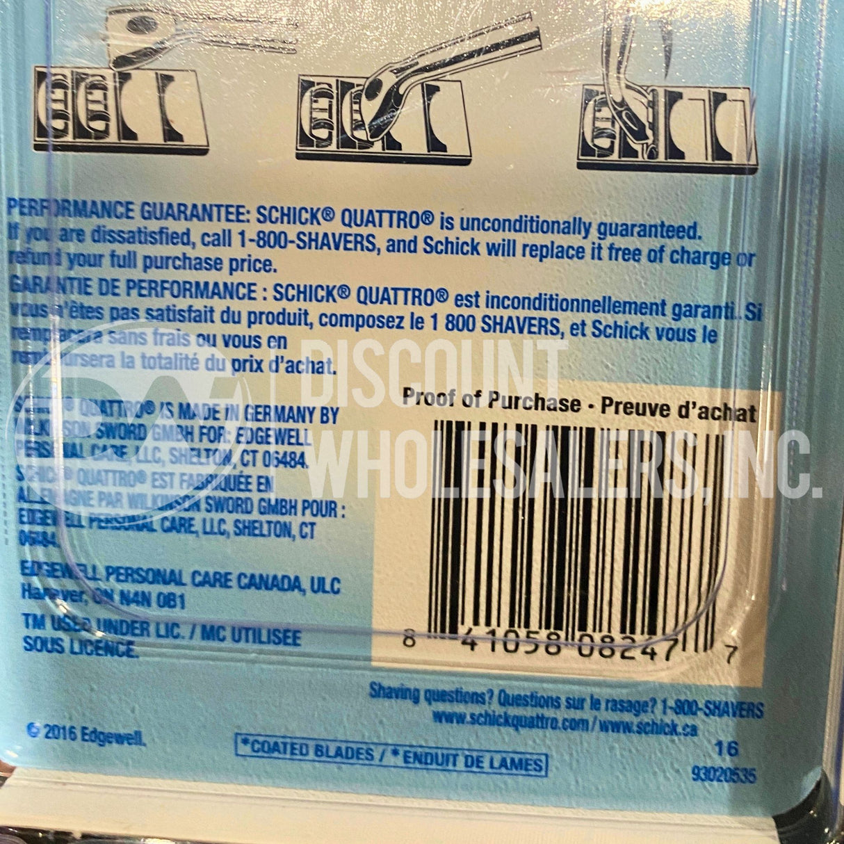 Schick Quattro Titanium 1 Razor +3 Cartridges (40 Pcs Lot)