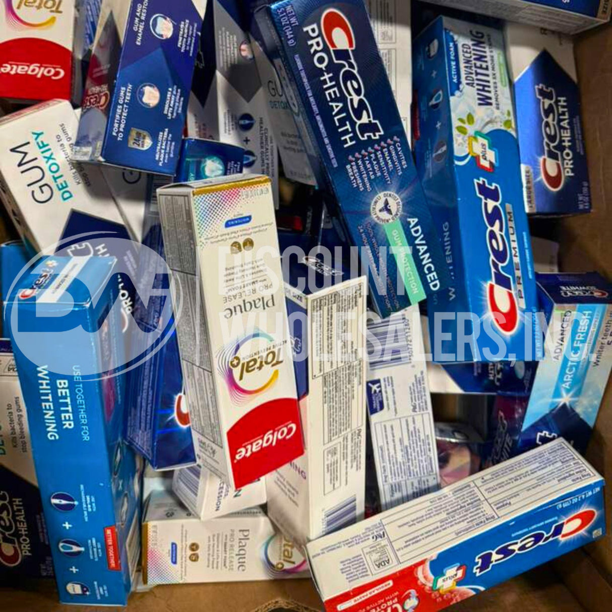 Crest and Colgate Assorted Toothpaste Different Sizes (60 Pcs Lot)