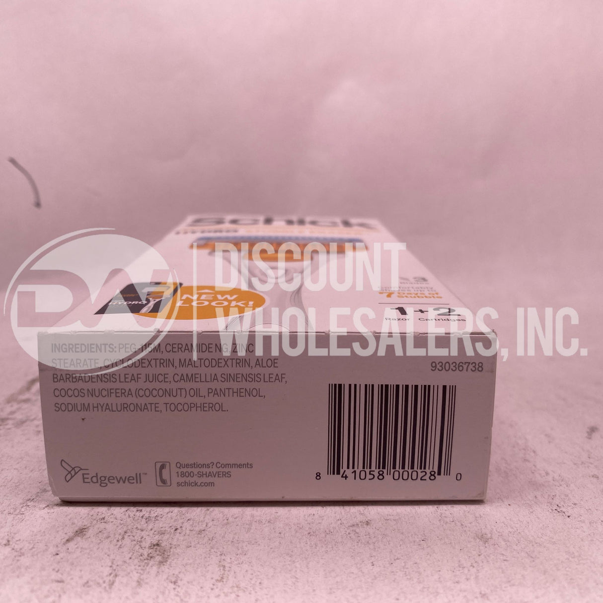 Schick Stubble Eraser Hydro Skin Confort 1 Razor , 2 Cartridges (600 Pcs Lot)