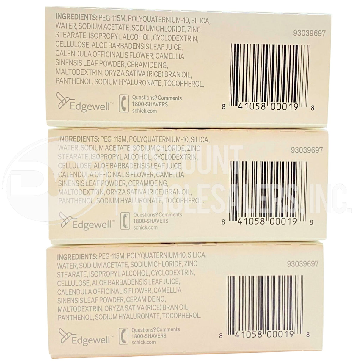 Schick Hydro para piel seca 1 maquinilla + 2 cartuchos, 5 hojas, aceite hidratante japonés de salvado de arroz, 2 horas (600 piezas por palé)