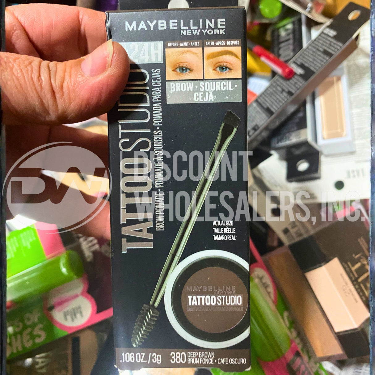 Maybelline Assorted, Mascaras, Eye Liner, Foundations, Liquid Ink Liner, Eyelash Curler and More (100 Pcs Lot)