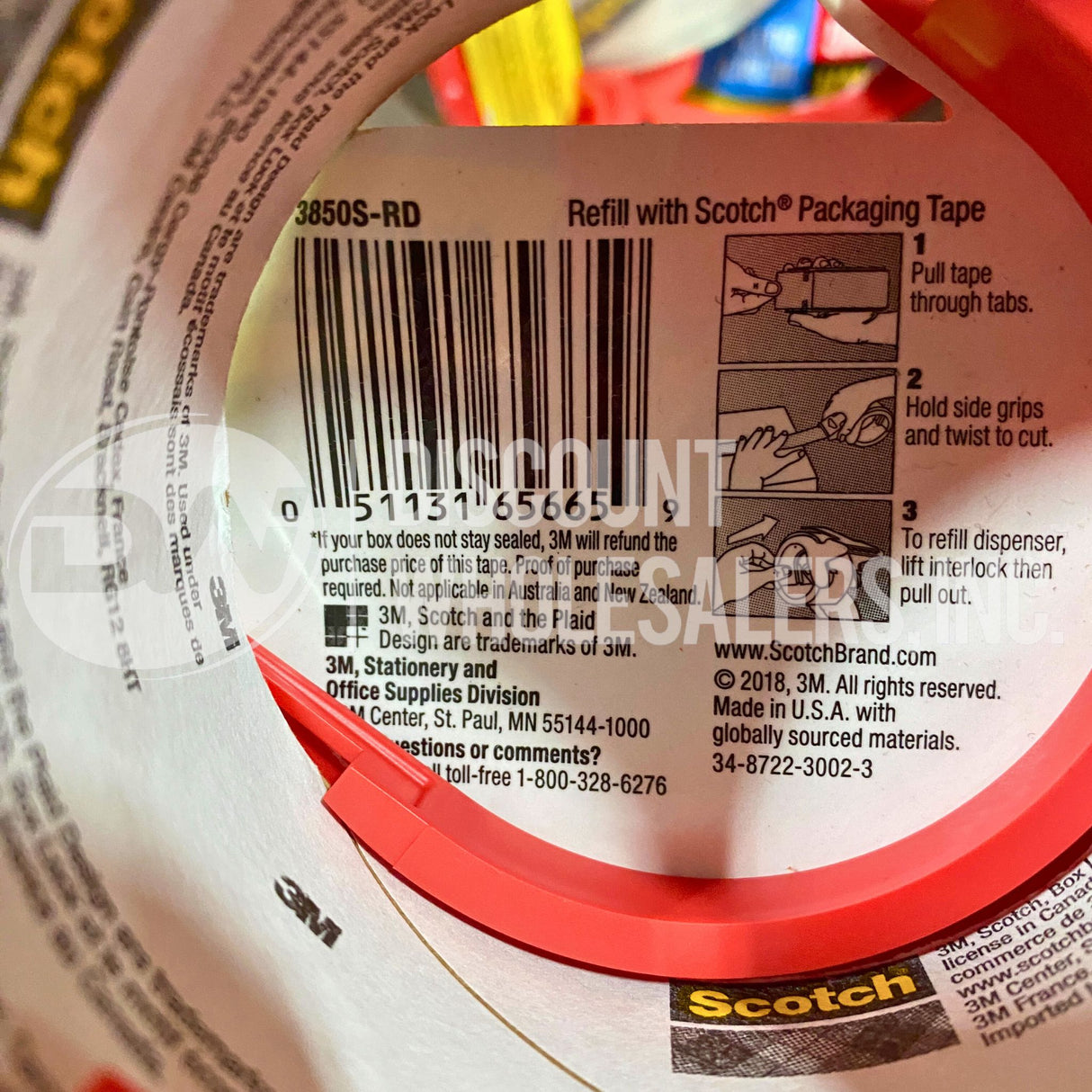 3M Scotch Shipping Heavy Duty 1.88 IN x 38.2 YD (30 Pcs Lot)