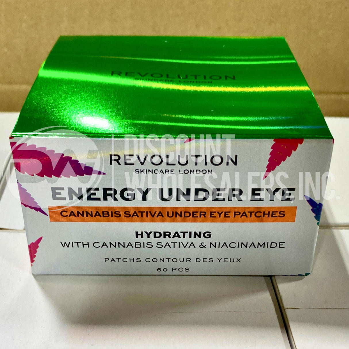 Revolution Energy Under Eye Patches Hydrating with Cannabis Sativa & Niacinamide (72 Pcs Lot)