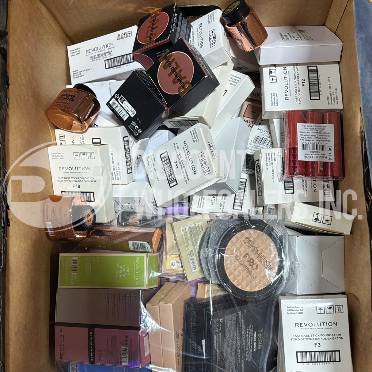 Surtido de Cosméticos Revolution (Lote de 250 Piezas)