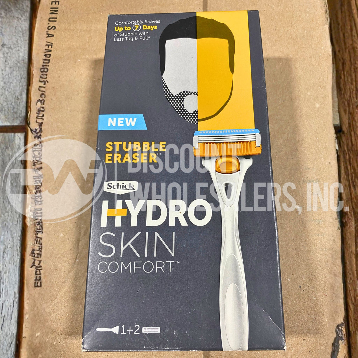 Schick Stubble Eraser Hydro Skin Confort 1 Razor , 2 Cartridges (600 Pcs Lot)