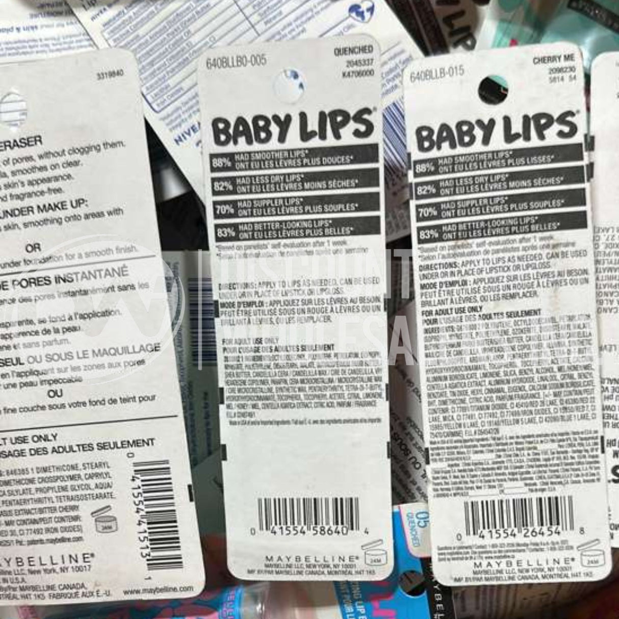 Lip Care, Baby Lips And Instant Pore Eraser Mix (115 Pcs Lot)
