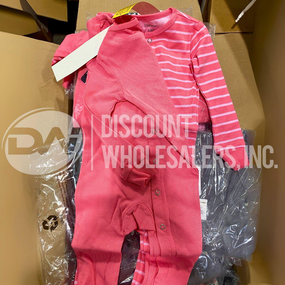 Baby Hanes Assorted Clothing Lot – Bibs, Onesies, Tops, Bottoms & More (50 Pcs Lot)