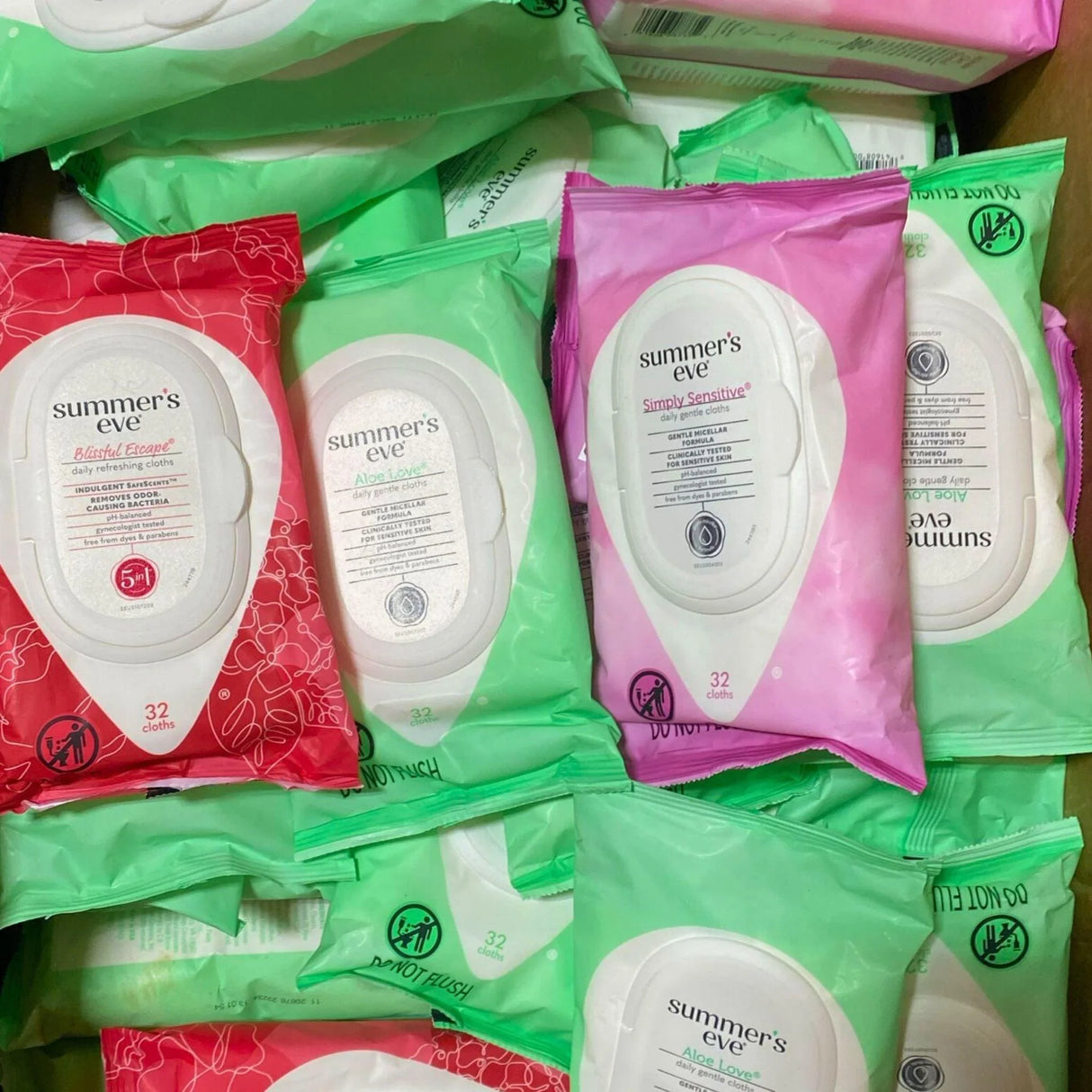 Summers Eve Daily Gentle Cloths Assorted Mix