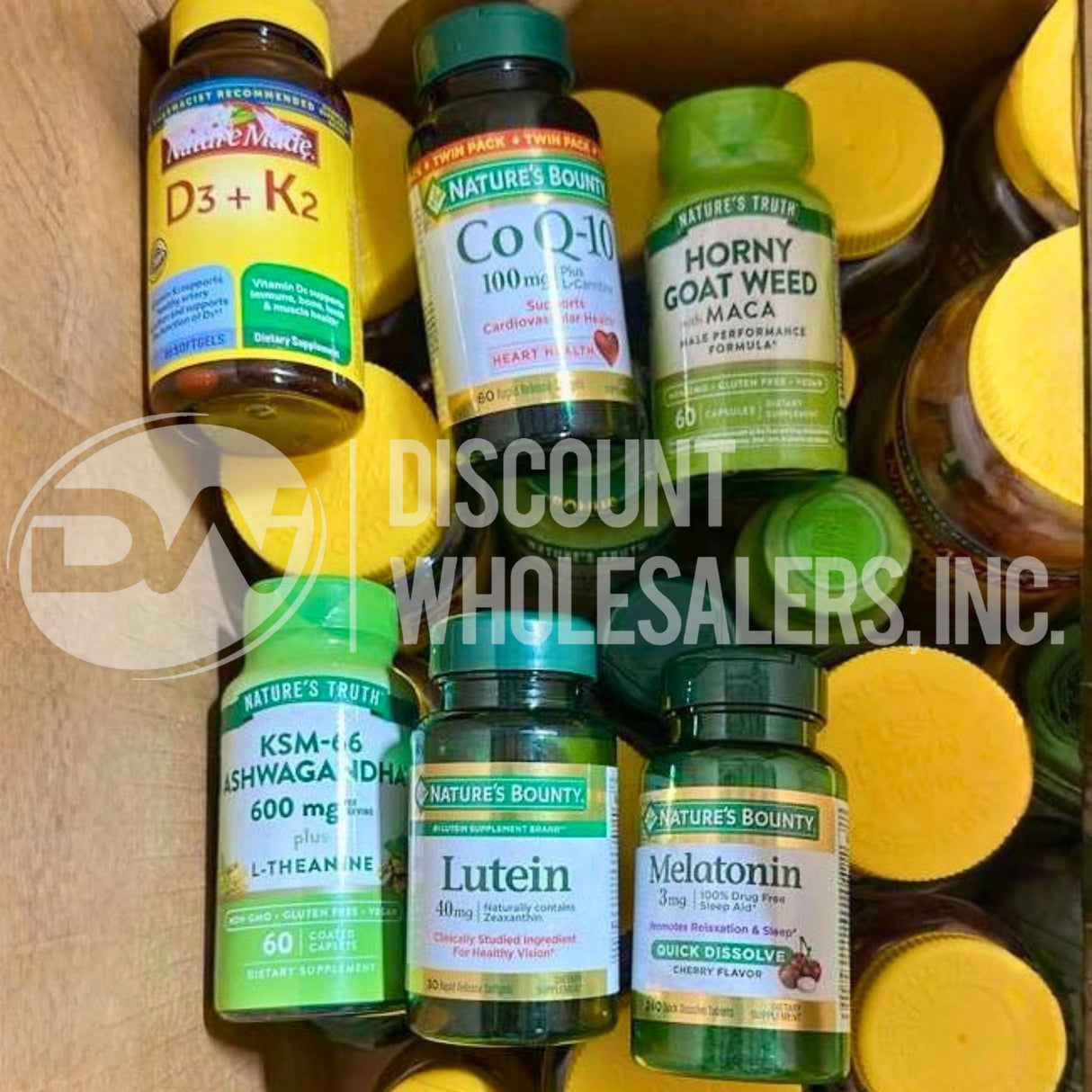 Vitamins Assorted Different Sizes Gummies Capsules And Tablets (70 Pcs Lot)