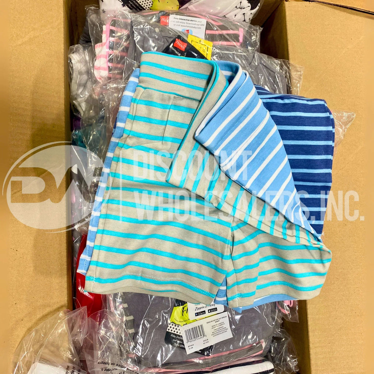 Baby Hanes Assorted Clothing Lot – Bibs, Onesies, Tops, Bottoms & More (50 Pcs Lot)
