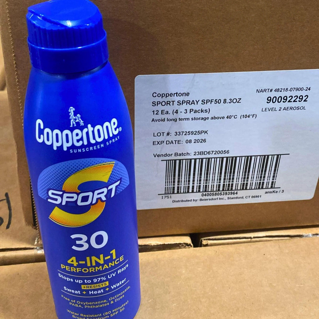 Coppertone Sunscreen Spray Sport 30 4-IN-1 Performance SPF 30