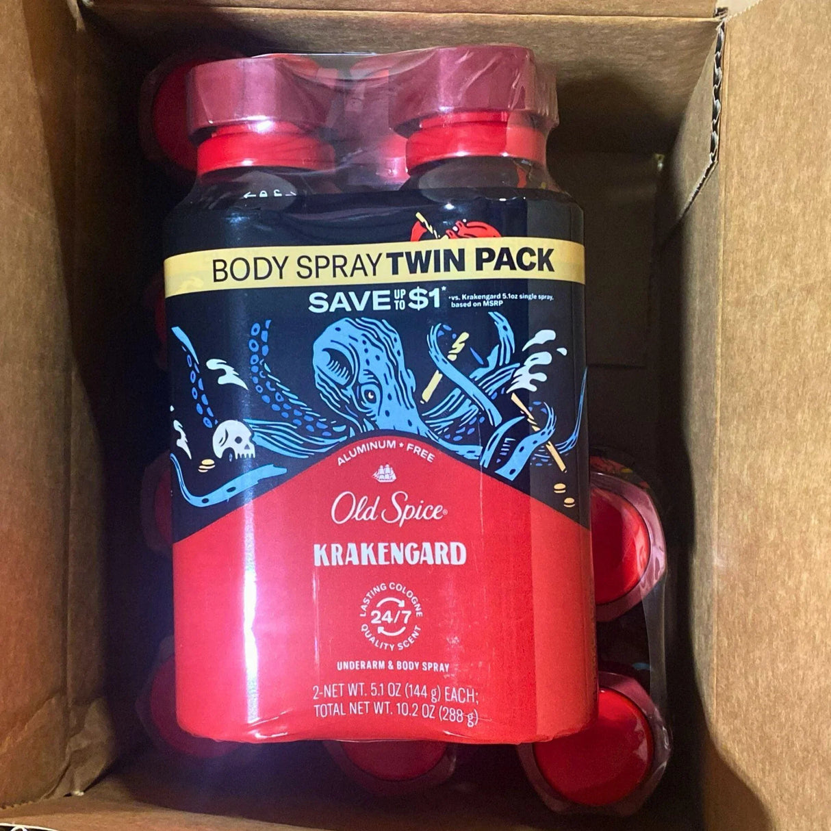 Old Spice Krakengard Underarm & Body Spray Lasting Cologne