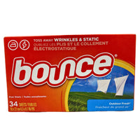 Thumbnail for Bounce Toss Away Wrinkles & Static Outdoor Fresh 34 dryer sheets 