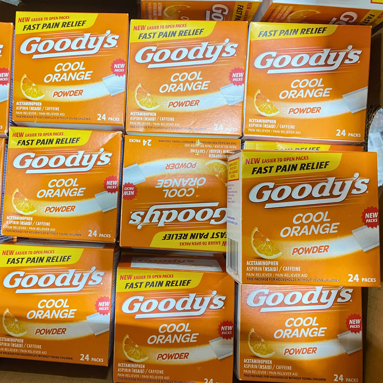 Goody's Cool Orange Powder Fast Relief Pain Acetaminophen 