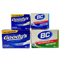 Thumbnail for Goody's & BC Assorted Mix Powder Aspirin for Head Ache , Body Ache & Arthiritis