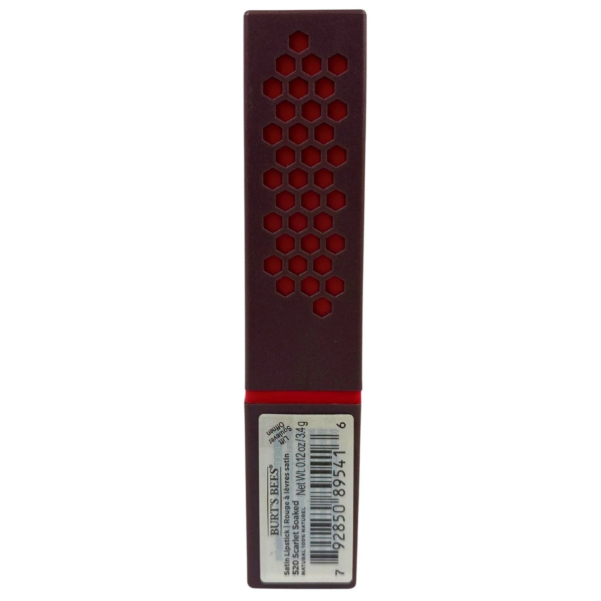 Burt's Bees Satin Lipstick 520 Scarlet Soaked