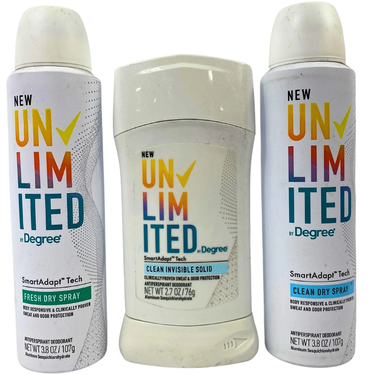 Unlimited by Degree Assorted Deodorant Spray & Bar