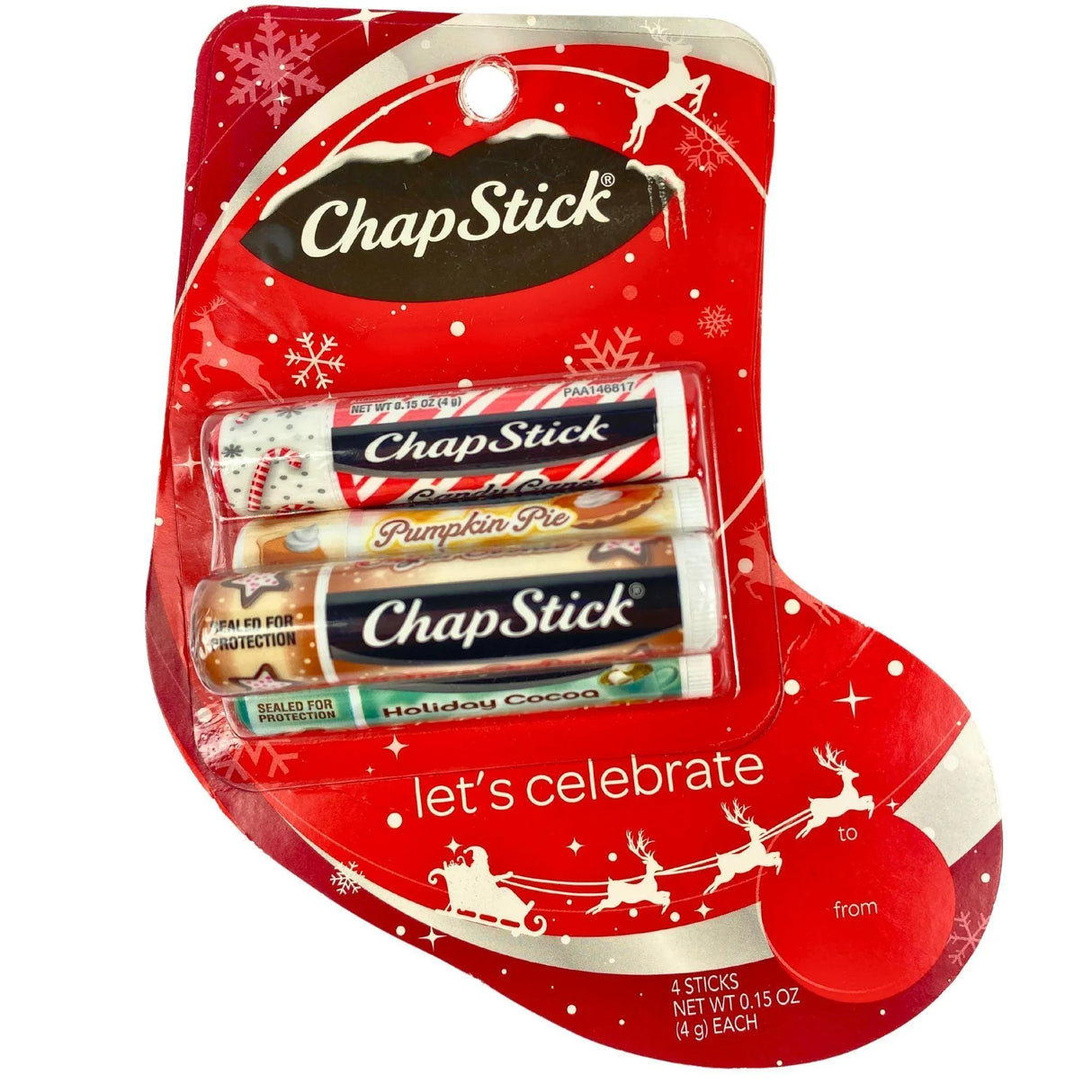 Chapstick Stocking Let's Celebrate