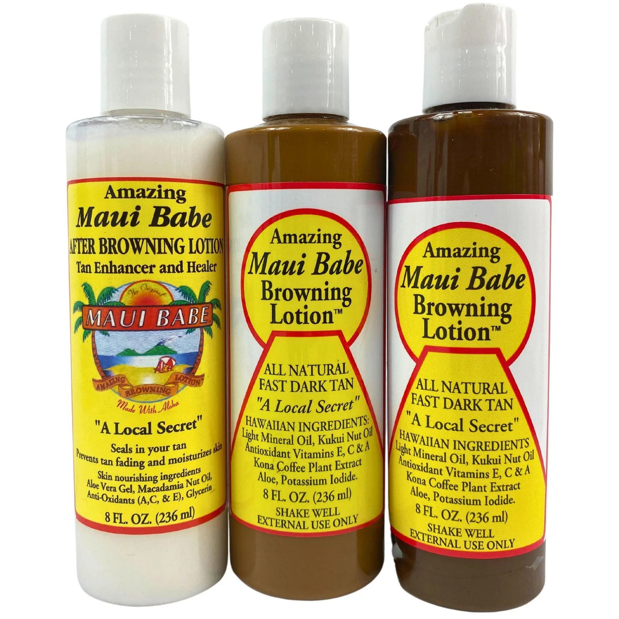 Amazing Maui Babe Assorted Browning Lotion & Tan Enhancer & Healer