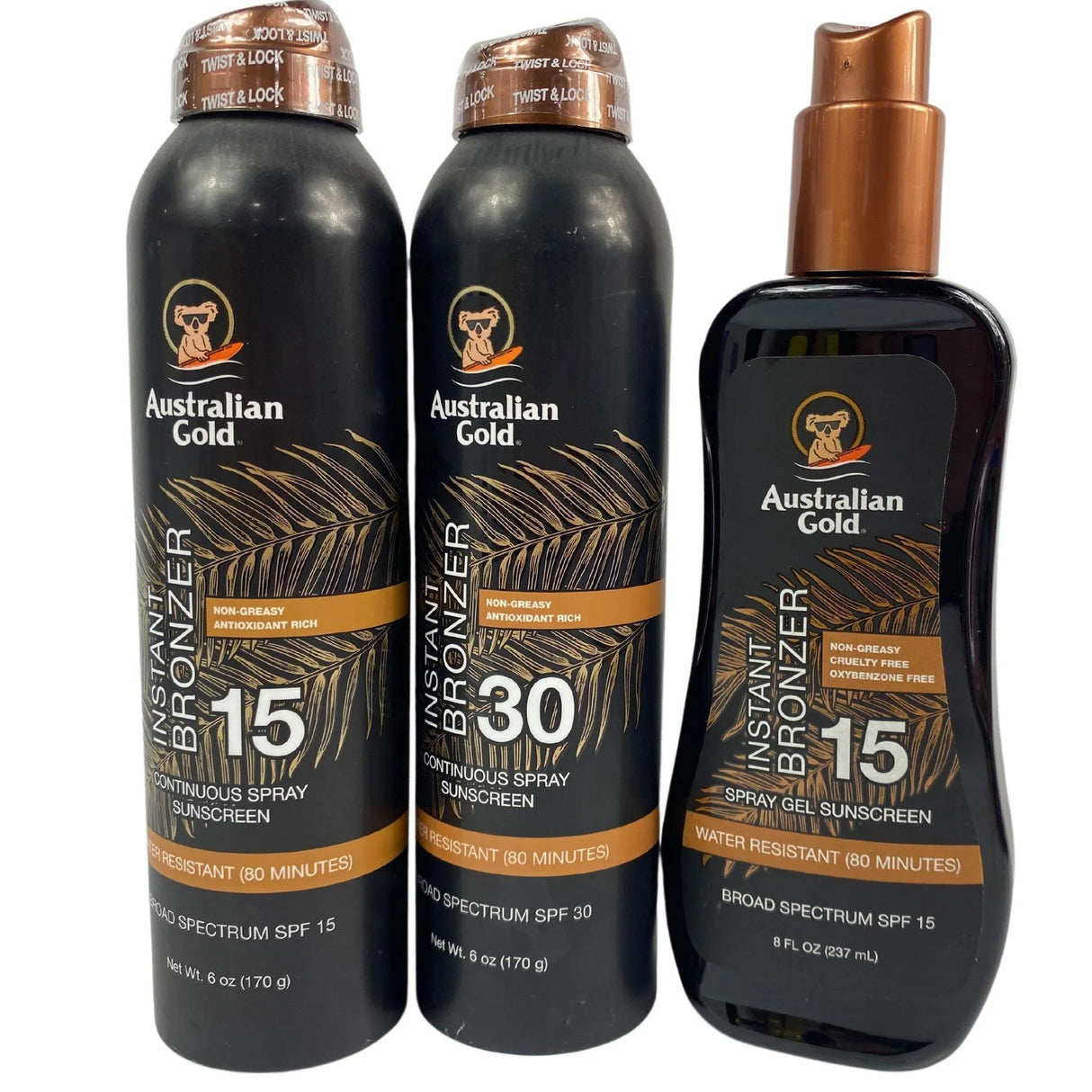 Australian Gold Mix Includes Assorted SPF's