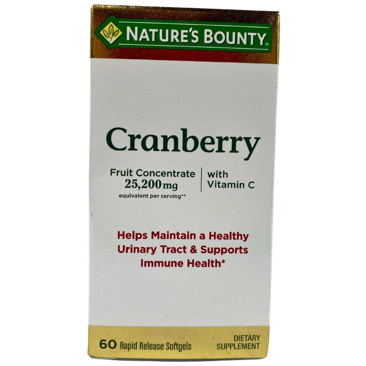 Nature's Bounty Cranberry Helps Mantain a Healthy Urinary Tract 200mg