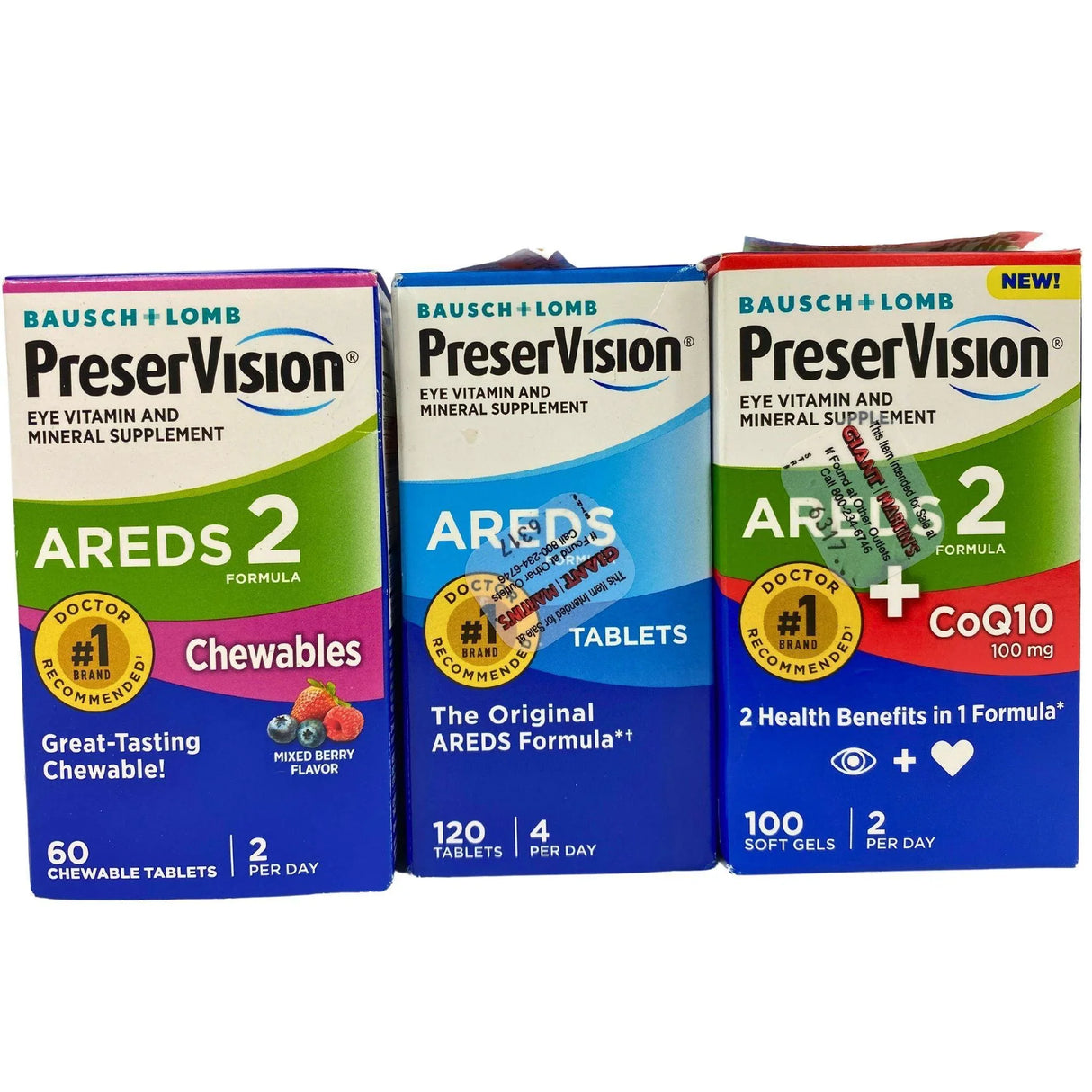 Bausch + Lomb PreserVision Areds Assorted Mix