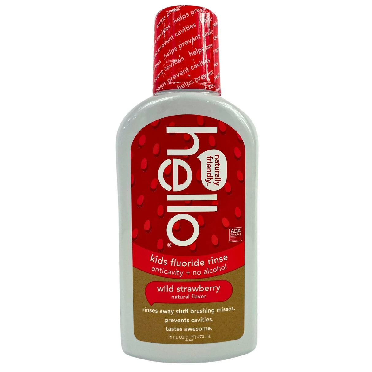 Hello Naturally Friendly Kids Fluoride Rinse Anticavity