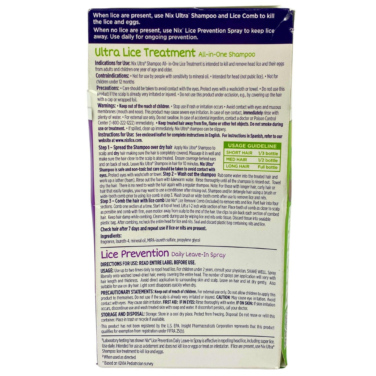 Nix Ultra Lice Treatment & Prevention Kit